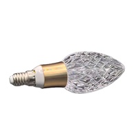 Candle Light E14 ampoule acrylique pour plafond intérieur remplaçable downlight led ampoule en cristal d'art
