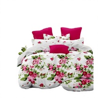 Parure de lit King Size de luxe en polyester imprimé végétal, écologique, avec rideaux assortis, 10-24 pièces, très vendue en Floride