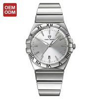 VVS Luxe Montre Homme Habillé Quartz Bicolore Acier Inoxydable Charm Aiguille Date 40mm 18mm OEM ODM Low MOQj