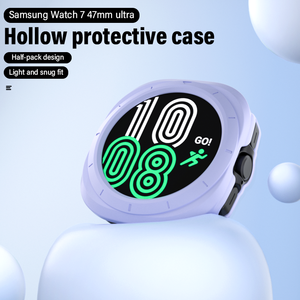 Étui de protection pour <span class=keywords><strong>montre</strong></span> creuse à couverture complète pour <span class=keywords><strong>Samsung</strong></span> Galaxy Watch 7 47mm étui de protection ultra écran - Product Image 3