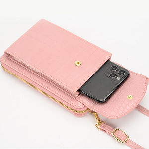 Bolso bandolera pequeño de cuero para teléfono para mujer, bolso cruzado para móvil con billetera para S24 S25 Iphone 12 13 14 15 Pro <span class=keywords><strong>Max</strong></span> - Product Image 5