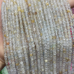 Perles en <span class=keywords><strong>pierre</strong></span> semi-précieuse naturelle <span class=keywords><strong>de</strong></span> haute qualité en gros 4x4mm perles cubes en amazonite à facettes carrées pour la fabrication <span class=keywords><strong>de</strong></span> bijoux (AB2129) - Product Image 2