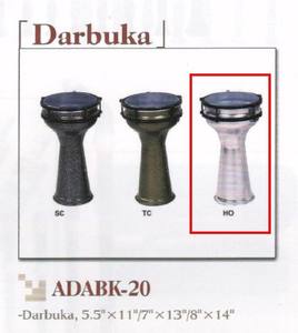 Aluminium Darbuka-Trommel / Türkische Darbuka (ADABK-20) - Product Image 2