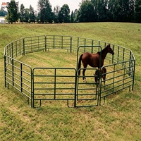 Panneau en acier pour chevaux avec conception de rail de sécurité pour enclos et équipements d'équitation