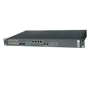 4 E1 32 CH קול/תאריך 4 מהיר Ethernet מעל סיבים אופטי (1 + 1 הגנה) PCM MUX