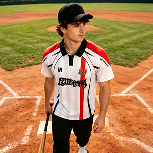 Maillot de polo de course rétro américain personnalisé avec logo, imprimé par sublimation, respirant, pour le sport, vente en gros pour les jours de compétition - Product Image 5