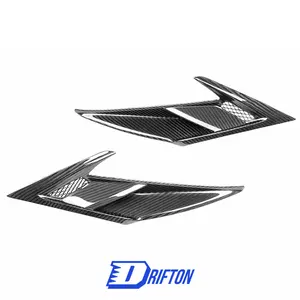 PT Style Dry Carbon Fiber Front Fender Vent For Ferrari F8 Body Kit