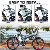 Batterie de vélo électrique au lithium-ion dissimulée 36V 48V 13Ah 250W 350W 500W avec BMS 30A et chargeur 30A Macwheel – Remplacement et mise à niveau