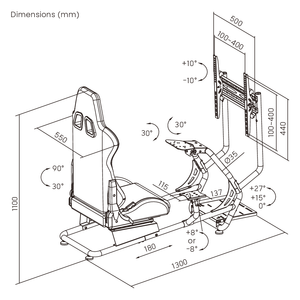 Juego <span class=keywords><strong>completo</strong></span> de cabina de <span class=keywords><strong>simulador</strong></span> de carreras clásico con montaje de Monitor de asiento, silla de juego de aparejo Sim de corredor ajustable para G29, para la serie de juegos, para la serie de juegos, para la serie G29 - Product Image 6