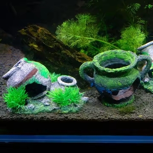 Customizable Resin Old Clay <strong>Pot</strong> <strong>Fish</strong> Shrimp Hidden Cave House Antique Broken Wine <strong>Pot</strong> Landscaping <strong>Fish</strong> tank Aquarium Decoration - Product Image 6