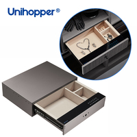 UNIHOPPER Vente en gros d'usine Coffre-fort à bijoux en métal avec tiroir coulissant caché pour la maison avec mot de passe et empreinte digitale