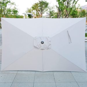 Sombrilla <span class=keywords><strong>Rectangular</strong></span> con Marco de Acero para Exteriores, Sombrilla Ligera para Playa, Restaurante, Comedor, 200x300cm - Product Image 3