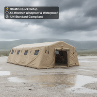 Carpa Inflable Grande de Rescate, Carpa de Comando de Emergencia, Refugio Médico, Fabricante de Carpas de Campo, Uso en Proyectos Gubernamentales