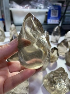 Bán Buôn Tinh Thể Tự Nhiên Khắc Ngọn Đuốc Đánh Bóng Khói Thạch Anh Ngọn Lửa Cho Trang Trí - Product Image 3