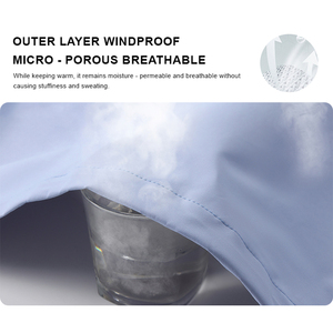 Coupe-vent unisexe Soft Shell avec fermeture éclair respirant Automne coupe-vent imperméable manteau à capuche de protection solaire - Product Image 4