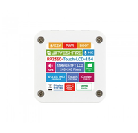 Chipboard Waveshare RP2350 Papan Pengembangan Layar LCD 1,54 Inci, Layar 240x240 Ips, Modul Pengembangan Arsitektur Ganda Dual-core