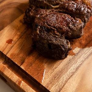 Planche à découper en bois d'acacia écologique et durable, avec rainure pour le jus, extra épaisse, bloc de boucher pour la cuisine à domicile, fromage - Product Image 6