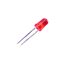Diode LED rouge à tête ronde, lentille diffuse teintée, fréquence 6,8 Hz, flash T1 3/4 5 mm, 2,5-4,5 V, 0,1 W