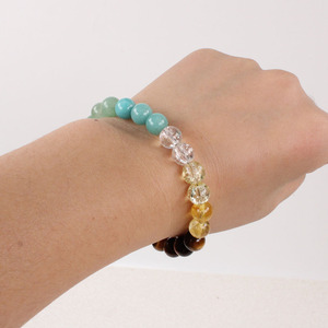 Gran oferta, pulsera de dinero con cuentas de piedra Natural para mujer, forma de bola clásica, colorida para el amor, la riqueza y la buena <span class=keywords><strong>suerte</strong></span> - Product Image 4