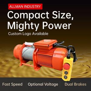 ALLMAN Vente chaude <span class=keywords><strong>Treuil</strong></span> électrique à vitesse rapide série AMGW <span class=keywords><strong>220V</strong></span> 380V pour la construction Petit grue à singe - Product Image 2