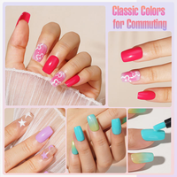 Stylo de Nail Art 3-en-1 : Kit de Vernis Gel UV Monophase Haute Performance, Non Toxique, Base, Couleur et Top Coat, Certifié HALAL, pour Salon de Manucure et Création DIY