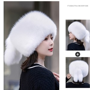 Mwfur Mùa Đông Lady <span class=keywords><strong>Fur</strong></span> <span class=keywords><strong>Hat</strong></span> Lông Bạc Trắng Vòng <span class=keywords><strong>Fur</strong></span> <span class=keywords><strong>Hat</strong></span> Cho Phụ Nữ - Product Image 2
