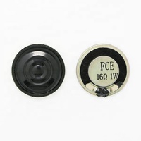 Komponen Speaker Pasif FCE 28mm 16ohm 1w dengan Kerucut Mylar untuk Interkom atau Perangkat Video
