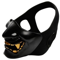 Prajna Style Daemonophobia Demi-Visage Masque Tactique Roman Fluorescence Effet Cosplay Halloween Party Masque Chasse Accessoires