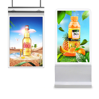 Écran tactile LCD double face de 49 à 55 pouces pour affichage numérique en magasin, aéroport, résolution 4K