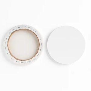 Bulk Cheap Round MDF <b>Frame</b> Painting <b>Canvas</b> SHENGCHENG Brand 280g White Blank Stretched Custom Sizes 10-60cm Artist OEM Available - Product Image 6