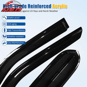 Visera para Ventana de Ford F150 Crew Cab 15-25 / Para F250 a F450 17-25, Protector de Lluvia Acrílico para Ventana Lateral de Puerta de Coche - Product Image 4