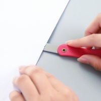 Couteau pliant pour étudiants, coupe-boîte, livraison express, petit couteau en plastique, couteau utilitaire pour film plastique, fournitures scolaires