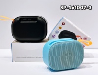 Mini haut-parleur Bluetooth portable d'extérieur 5W, support de téléphone intégré, haut-parleur sans fil avec radio FM TWS, mode lecture carte USB TF