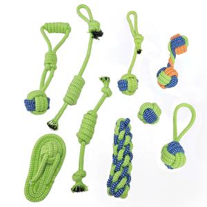 Corde giocattolo per cani più vendute in stock confezione da <span class=keywords><strong>9</strong></span> prodotti per animali domestici giocattoli da masticare per cani masticatori aggressivi spazzolino da denti giocattolo per cani di canapa - Product Image 1