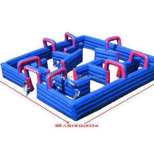 Laberinto inflable <span class=keywords><strong>de</strong></span> casa embrujada, envío <span class=keywords><strong>gratis</strong></span> a puerta, carrera <span class=keywords><strong>de</strong></span> obstáculos para niños con cubierta <span class=keywords><strong>de</strong></span> logotipo personalizado para niños - Product Image 2