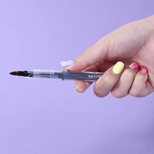 Ensemble de pinceaux de maquillage pour les yeux à couvercle rétractable automatique, fabriqué en Corée, Ice One, utilisation à une main, design hygiénique, pratique pour les voyages - Product Image 3