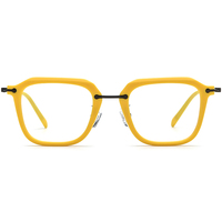 Monture de lunettes Borregls en acétate et titane, légère, vintage, carrée, pour femmes et hommes, style rétro, lunettes optiques 185843