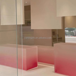 Nhà máy tùy chỉnh thương mại Gradient màu acrylic hiển thị truy cập Matte Acrylic cửa hàng hiển thị dịch vụ tiếp nhận dài truy cập - Product Image 4