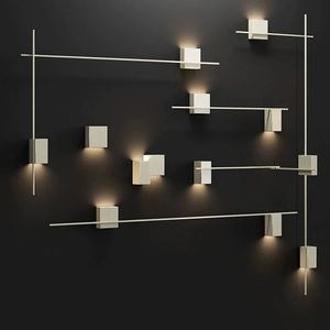 Lámpara de pared de diseño minimalista moderna de Milan para sala de estar, estudio, dormitorio, LED, pared de fondo, Lámpara decorativa de ambiente - Product Image 6