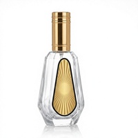 Flacon de parfum vide rechargeable avec bouchon argenté, design rose facetté, atomiseur de luxe, vente en gros