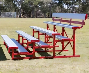 Bancs pliants portables en aluminium pour extérieur, sièges de stade, couleur argent - Product Image 2