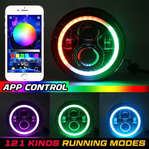 Faros delanteros para coche, luces para Jeep <span class=keywords><strong>Rubicon</strong></span> Liberty Wrangler Jk Kc Libertad <span class=keywords><strong>2022</strong></span> 2017 7, 1995 2021 2020 2010 - Product Image 2