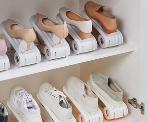 Plateau à chaussures réglable à double couche, rangement pour chaussures, support pour chaussures, gain de place - Product Image 5