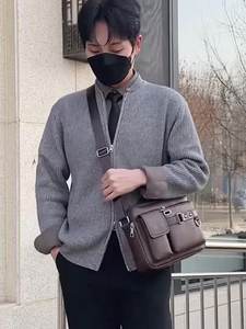 Sacs bandoulière messager personnalisés pour hommes et femmes, grands, imperméables, avec fermeture éclair, motif lettre tendance, pour usage quotidien - Product Image 5