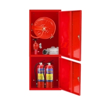 Armoire d'extincteur à double porte avec boîte de bouche d'incendie et enrouleur de tuyau d'incendie Accessoires d'équipement de protection contre l'incendie