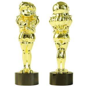 الأكثر مبيعًا المعادن الحرف اليدوية الذهب الحرم الجامعي الغناء بطل الكأس الكرتون طالب المغني النحت المعدني مع ميكروفون أكواب جائزة - Product Image 6