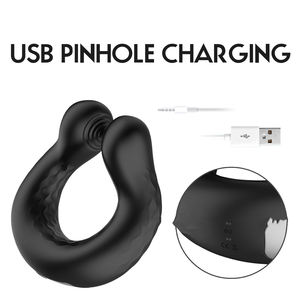 Vibromasseur Pénis Cock Ring Homme Retarder L'éjaculation Sex Toys Hommes Couple Anneaux <span class=keywords><strong>Penisring</strong></span> Jouets Adultes 18 - Product Image 5