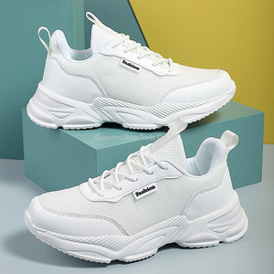 Zapatillas Deportivas Casuales <span class=keywords><strong>para</strong></span> <span class=keywords><strong>Mujer</strong></span>, Ligeras, Transpirables, con Amortiguación Suave, Blancas, <span class=keywords><strong>para</strong></span> Correr, Caminar, Antideslizantes y Resistentes a las Manchas - Product Image 4