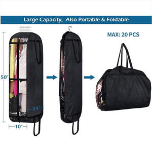 Sortie d'usine sacs de vêtements suspendus portables stockage de garde-robe sacs de déménagement vêtements robes manteaux vestes y compris couverture de <span class=keywords><strong>costume</strong></span> - Product Image 2