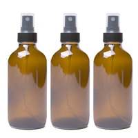 Flacon pulvérisateur en verre ambre 120 ml (4 oz) pour cosmétiques, emballage mat pour parfum masculin